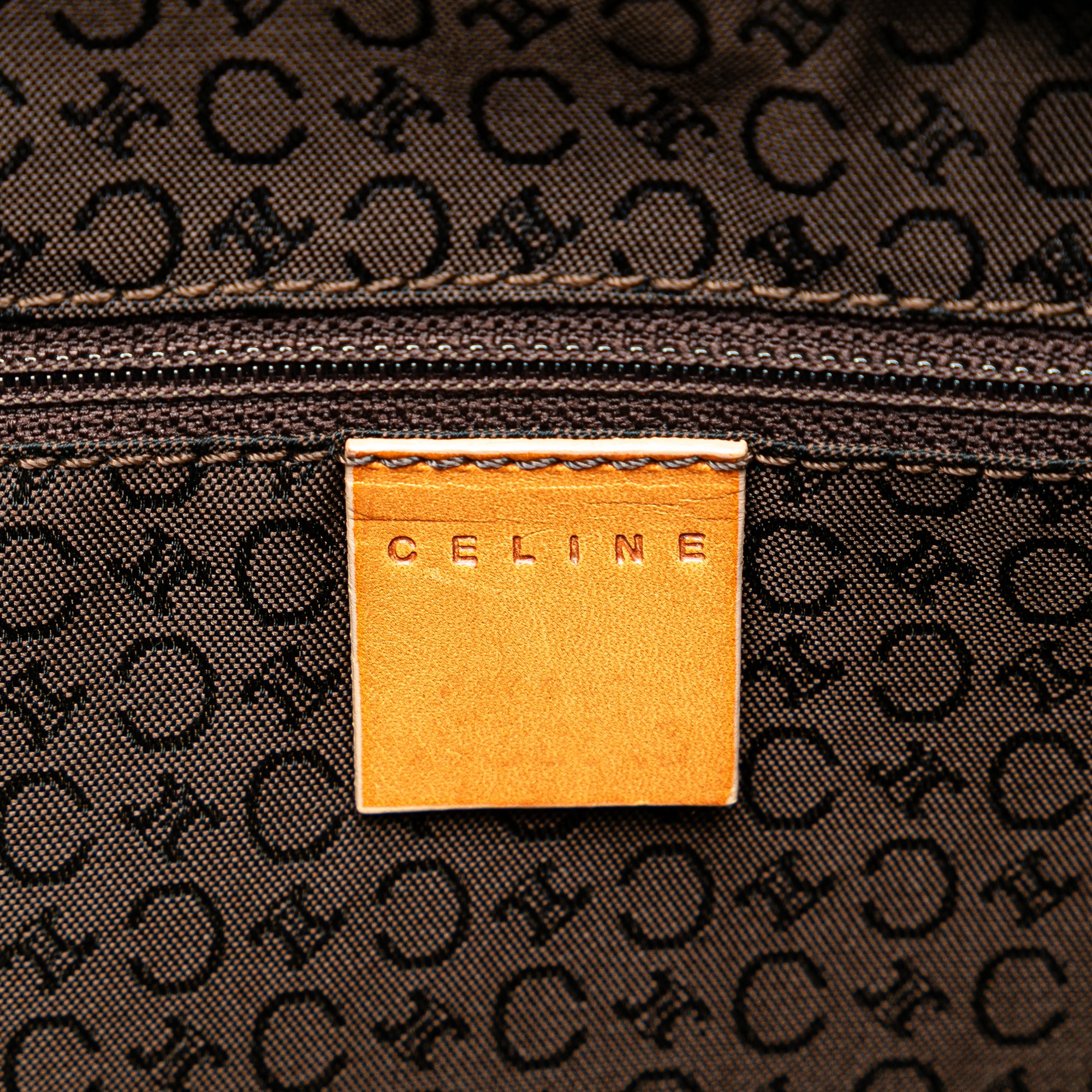 Celine | Pre-Owned Suede C Macadam Handbag | Brown/Light Brown