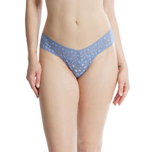 Cross-Dyed Low Rise Thong | Stonewash Blue/Serenity Blue