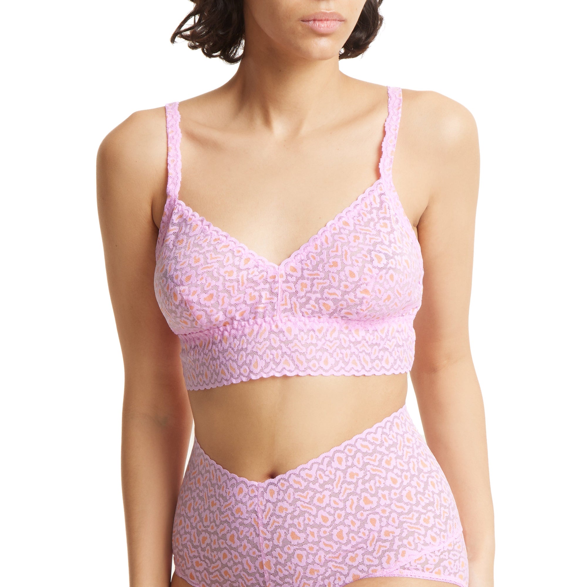 Cross-Dyed Retro Bralette | Rose Petal/Orange Blossom