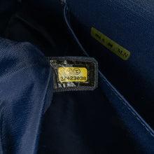 Chanel | Pre-Owned XXL Printed Canvas Airline Single Flap | Blue/Dark Blue