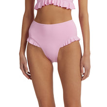 Swim Ruffle Hi-Rise | Electric Rose