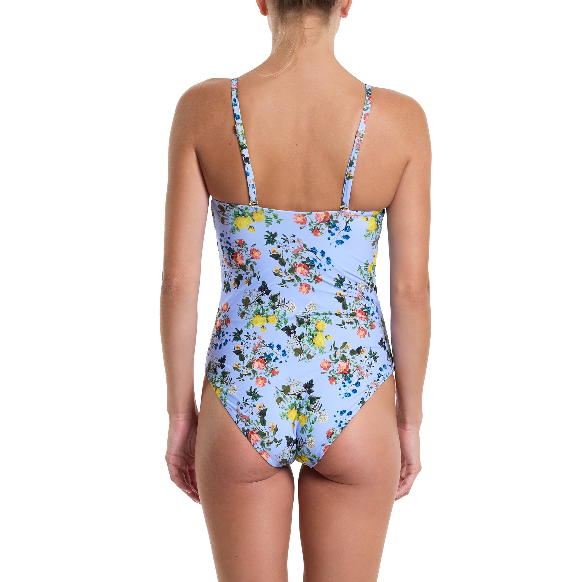 Swim Bandeau One Piece | Thankful (Blue)