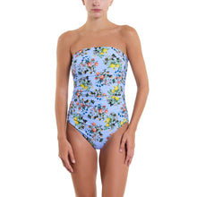 Swim Bandeau One Piece | Thankful (Blue)