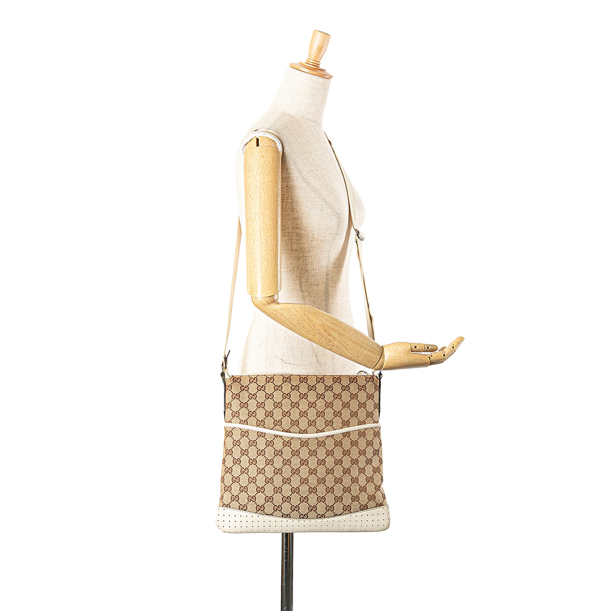 Gucci | Pre-Owned GG Canvas Crossbody | Brown/Beige