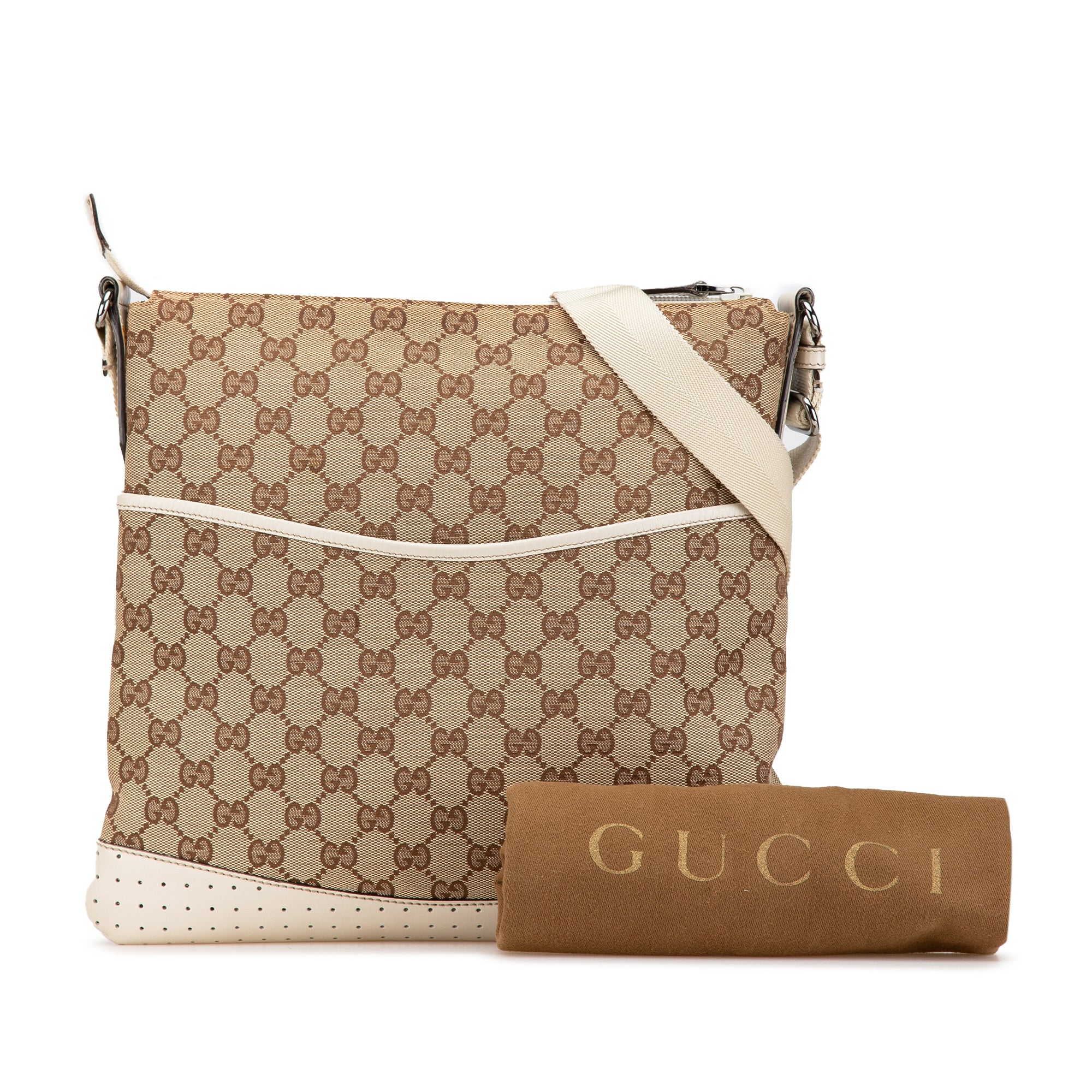 Gucci | Pre-Owned GG Canvas Crossbody | Brown/Beige