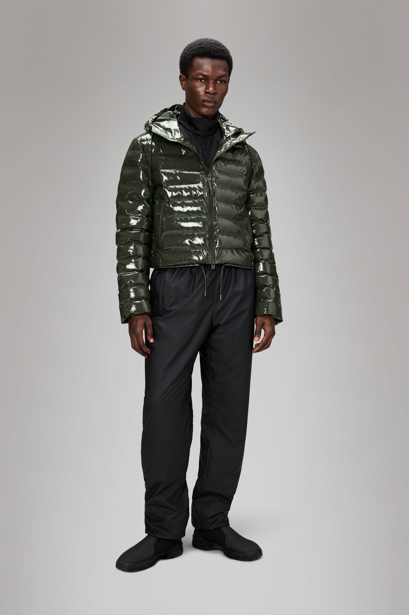 RAINS Lohja Short Puffer Jacket Swamp Jacket