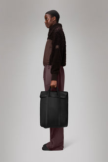 RAINS 2 Way Tote Backpack Black Grain 15L H58 x D12 x W33 cm Backpack