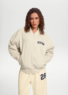 Better League Varsity Jacket | Creamy White