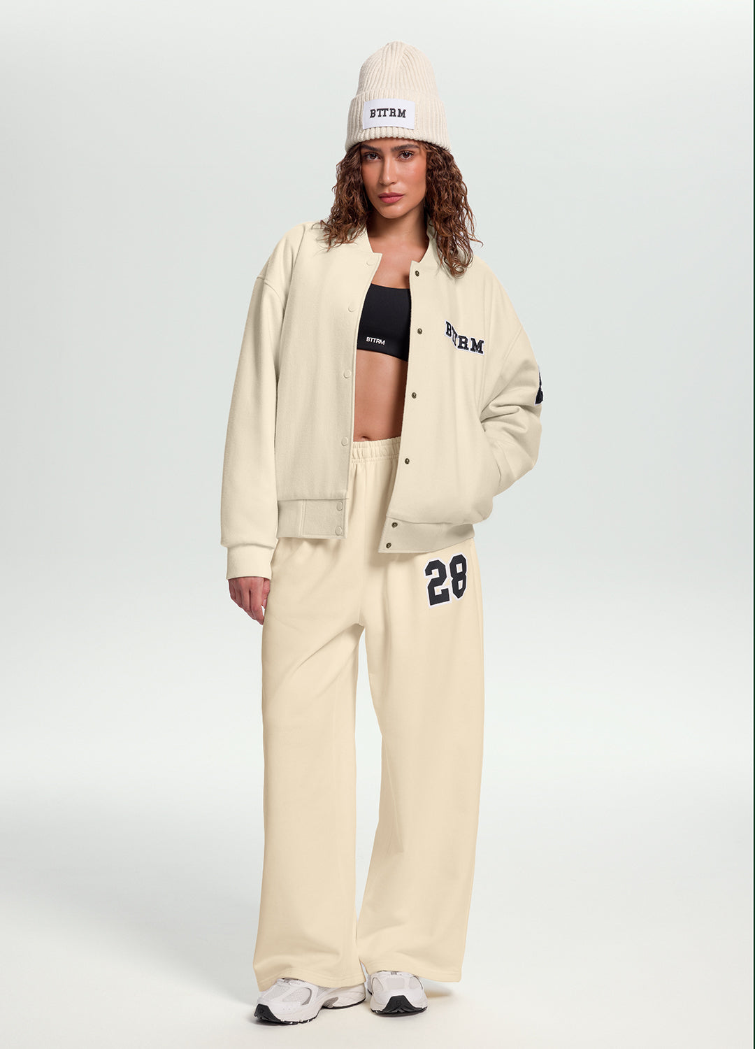 Better League Varsity Jacket | Creamy White