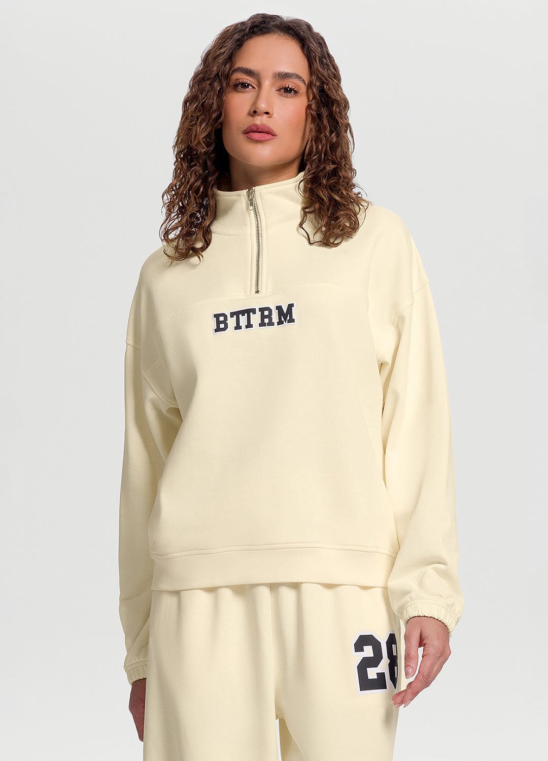 Better League Zip Sweatshirt | Creamy White