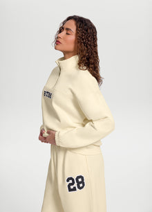 Better League Zip Sweatshirt | Creamy White