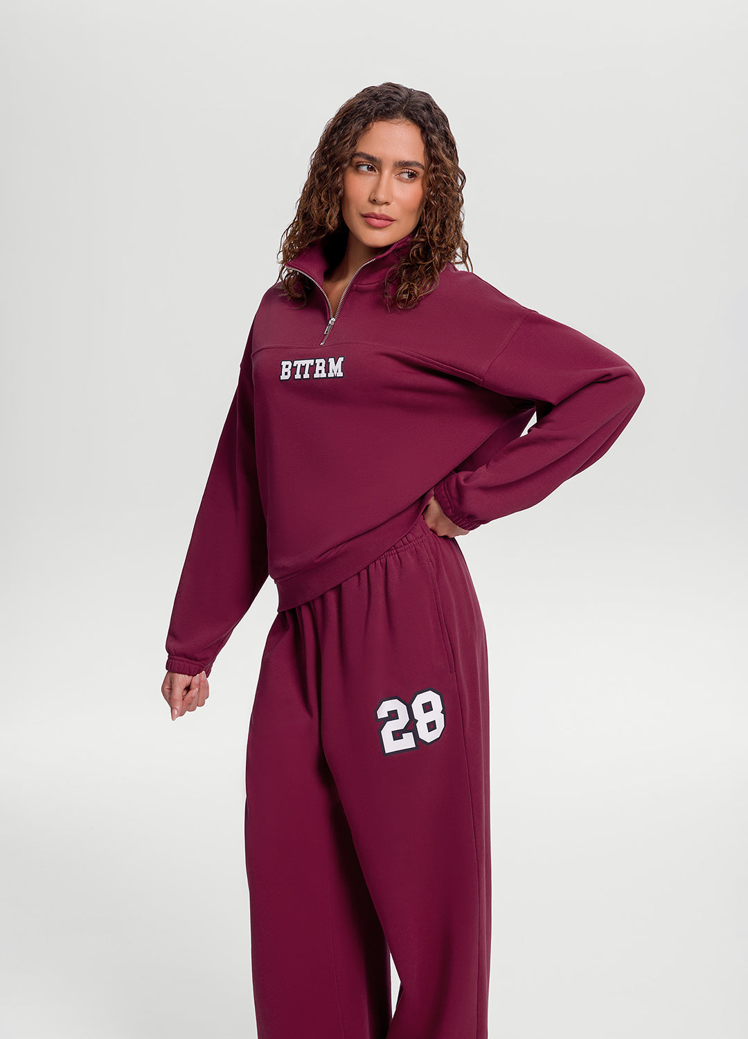 Better League Zip Sweatshirt | Burgundy