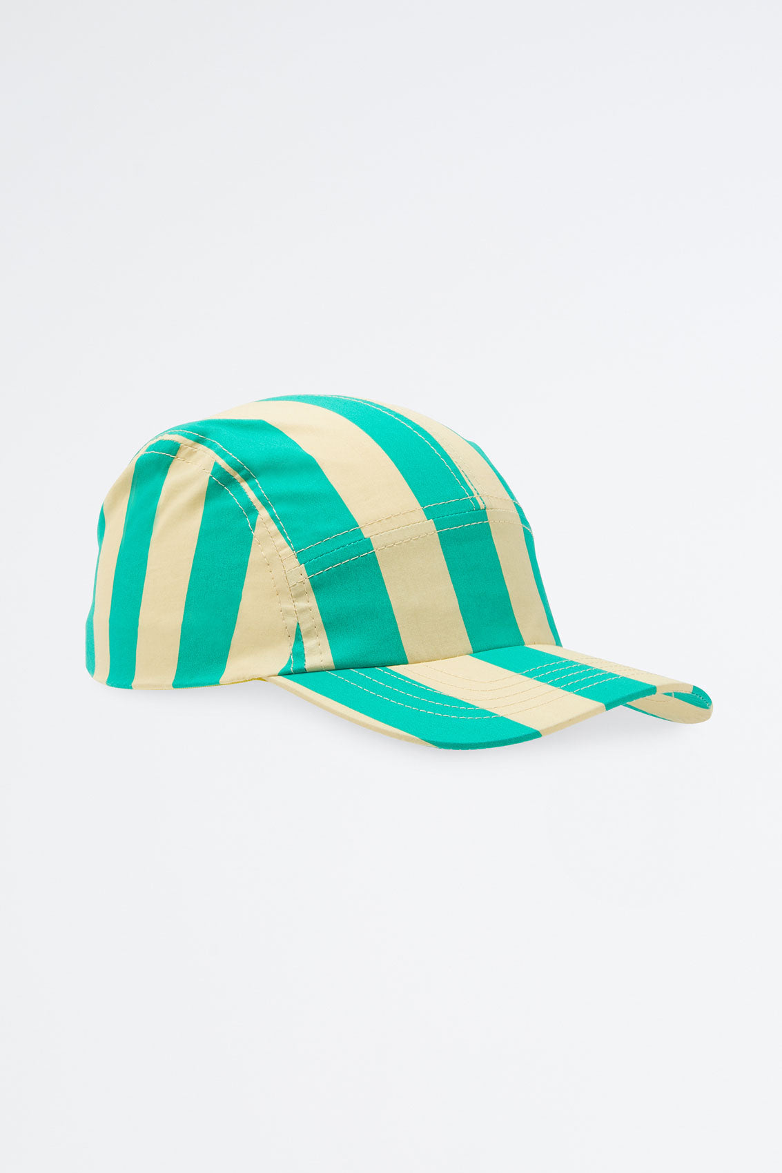 Striped Baseball Cap | Unisex | Light Yellow x Green