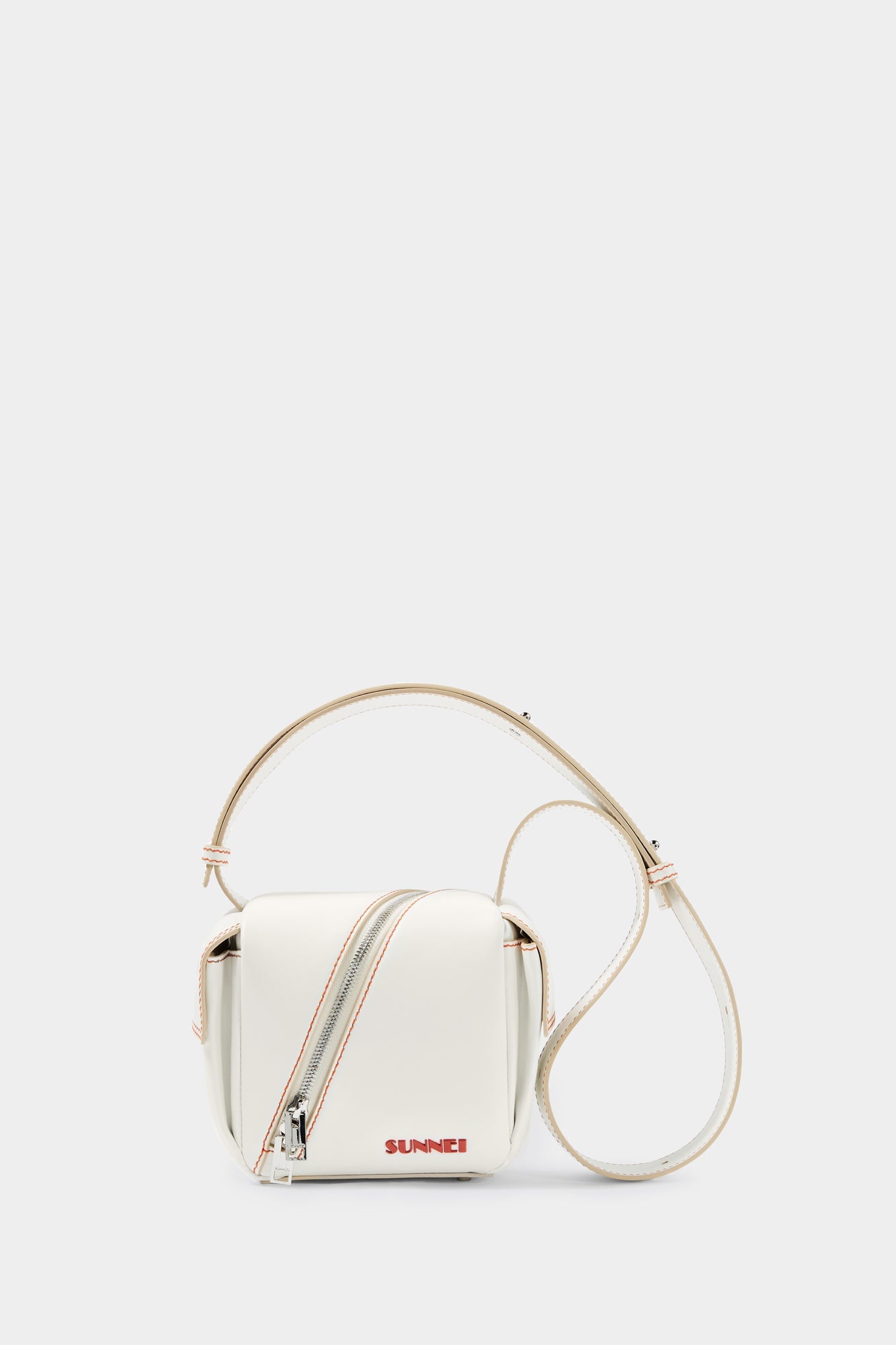 Cross Zip Lacubetto Bag | Unisex | White