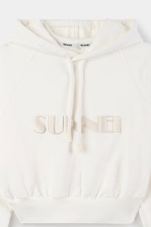 Embroidered Cropped Hoodie | Women | Dust