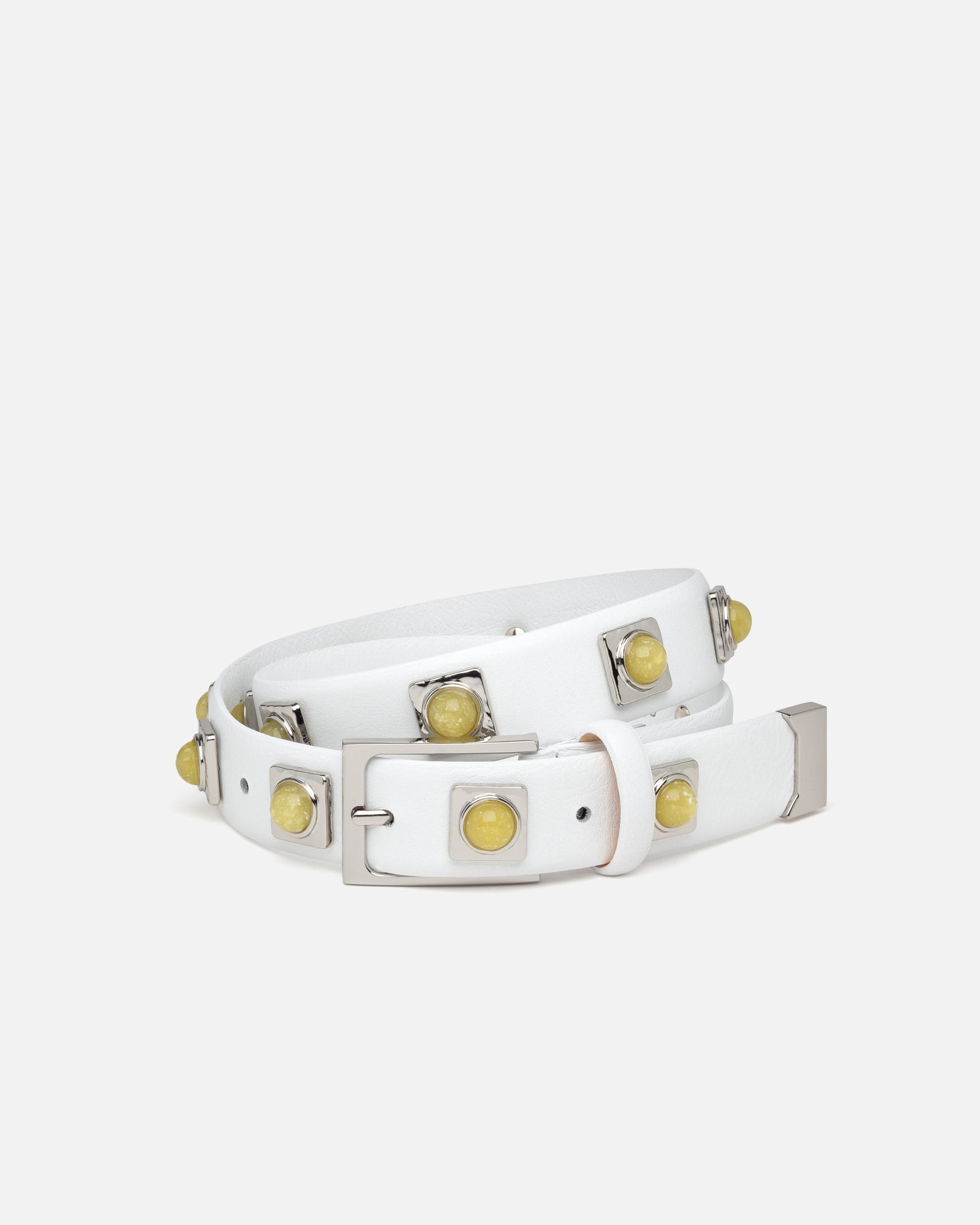No. 2 Belt | Chalk/Lemon