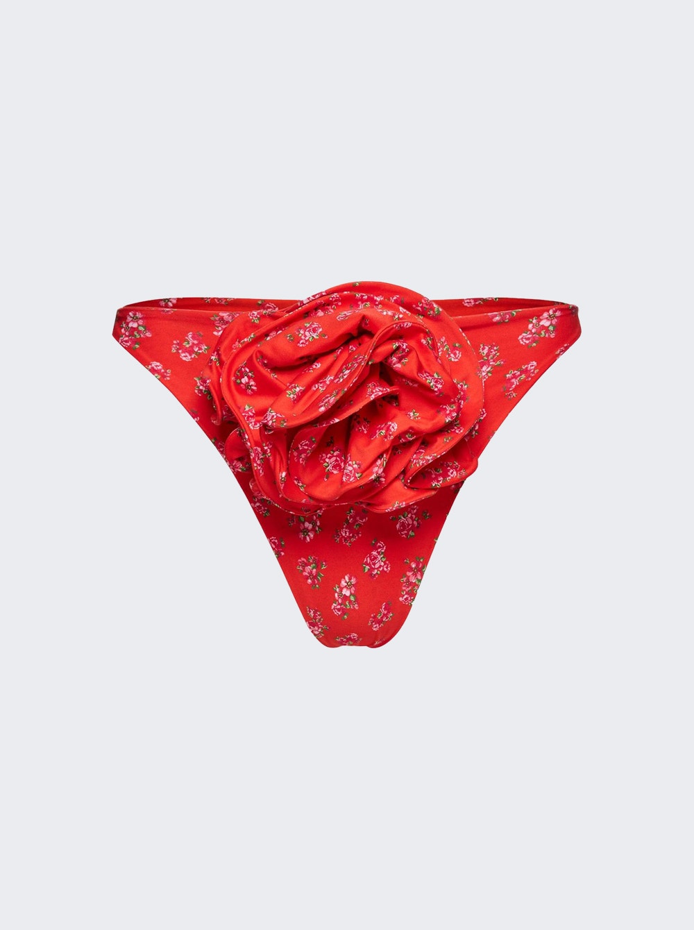 Women | Magda Butrym | High Leg Swim Bottoms | Red