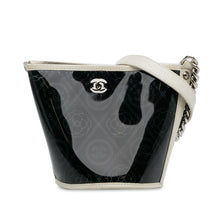 Chanel | Pre-Owned Crumpled Calfskin PVC Camellia Bucket - II | Black