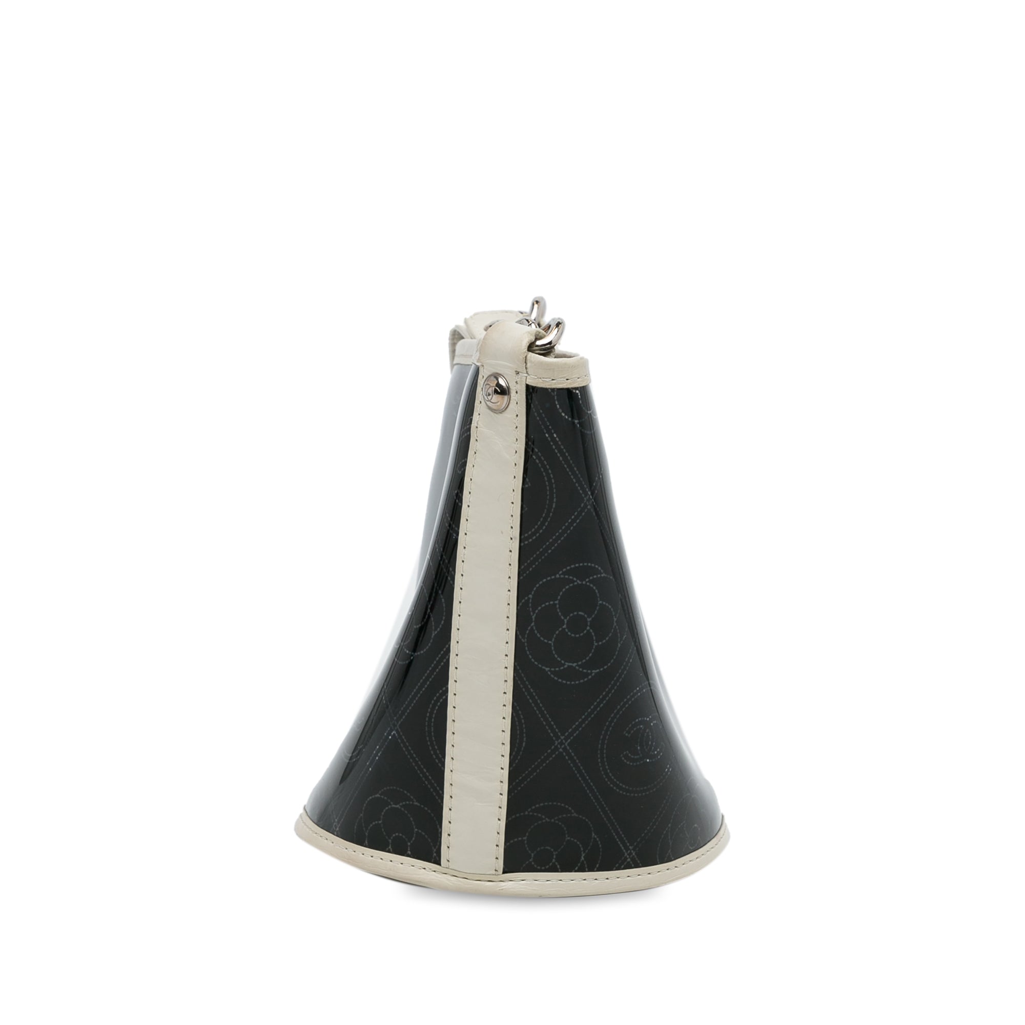 Chanel | Pre-Owned Crumpled Calfskin PVC Camellia Bucket - II | Black