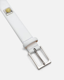 No. 2 Belt | Chalk/Lemon