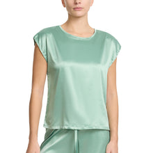Satin Sleep Cap Sleeve Tee | Green Tea