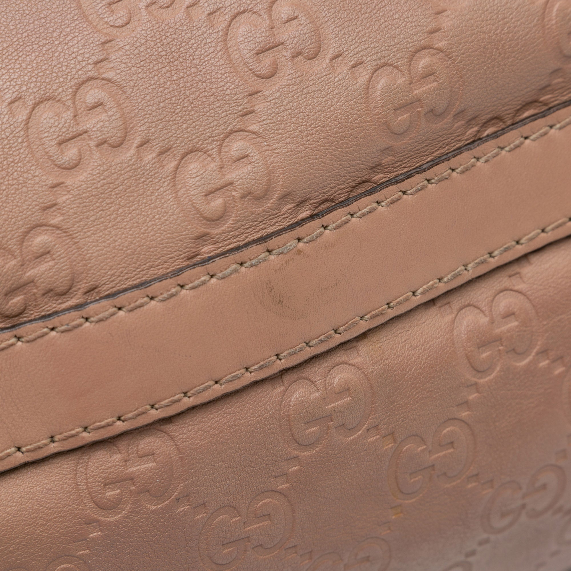 Gucci | Pre-Owned Guccissima Scarlett Tote | Brown/Nude