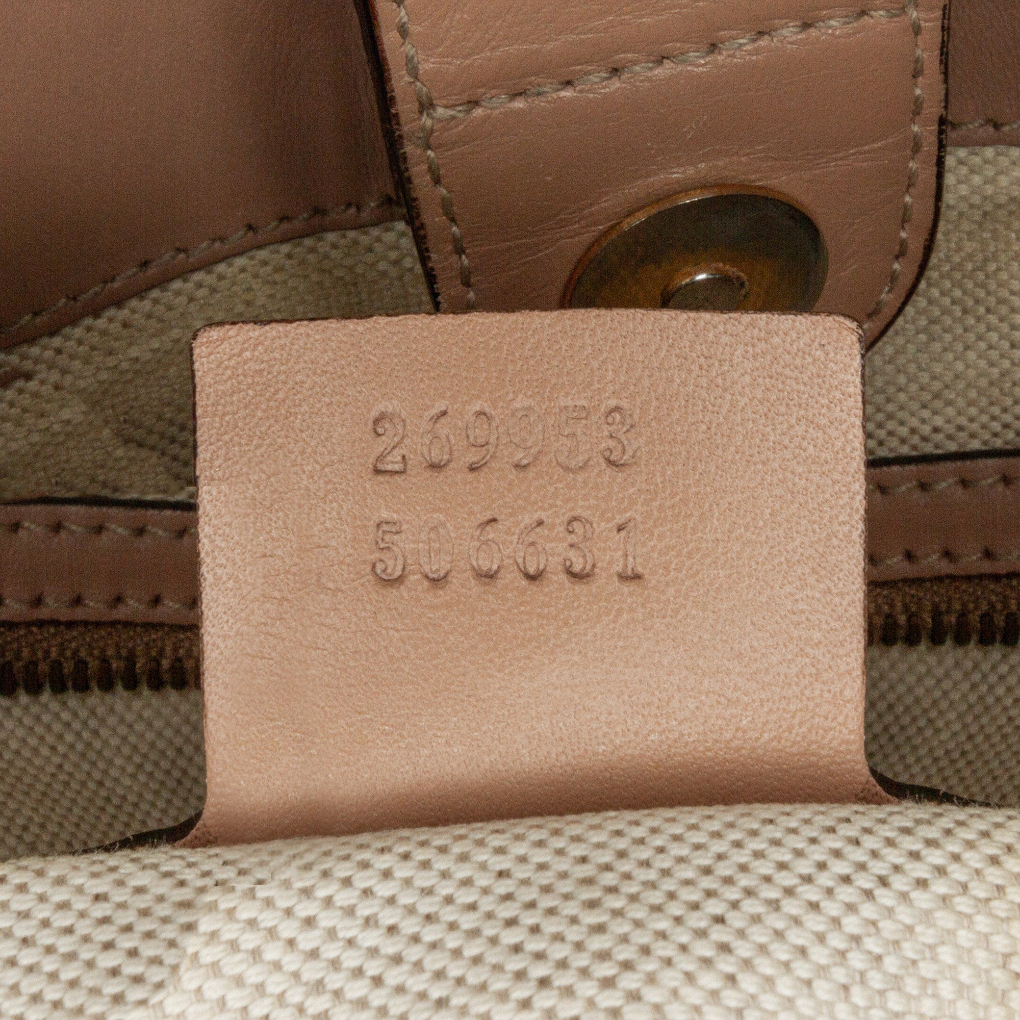 Gucci | Pre-Owned Guccissima Scarlett Tote | Brown/Nude