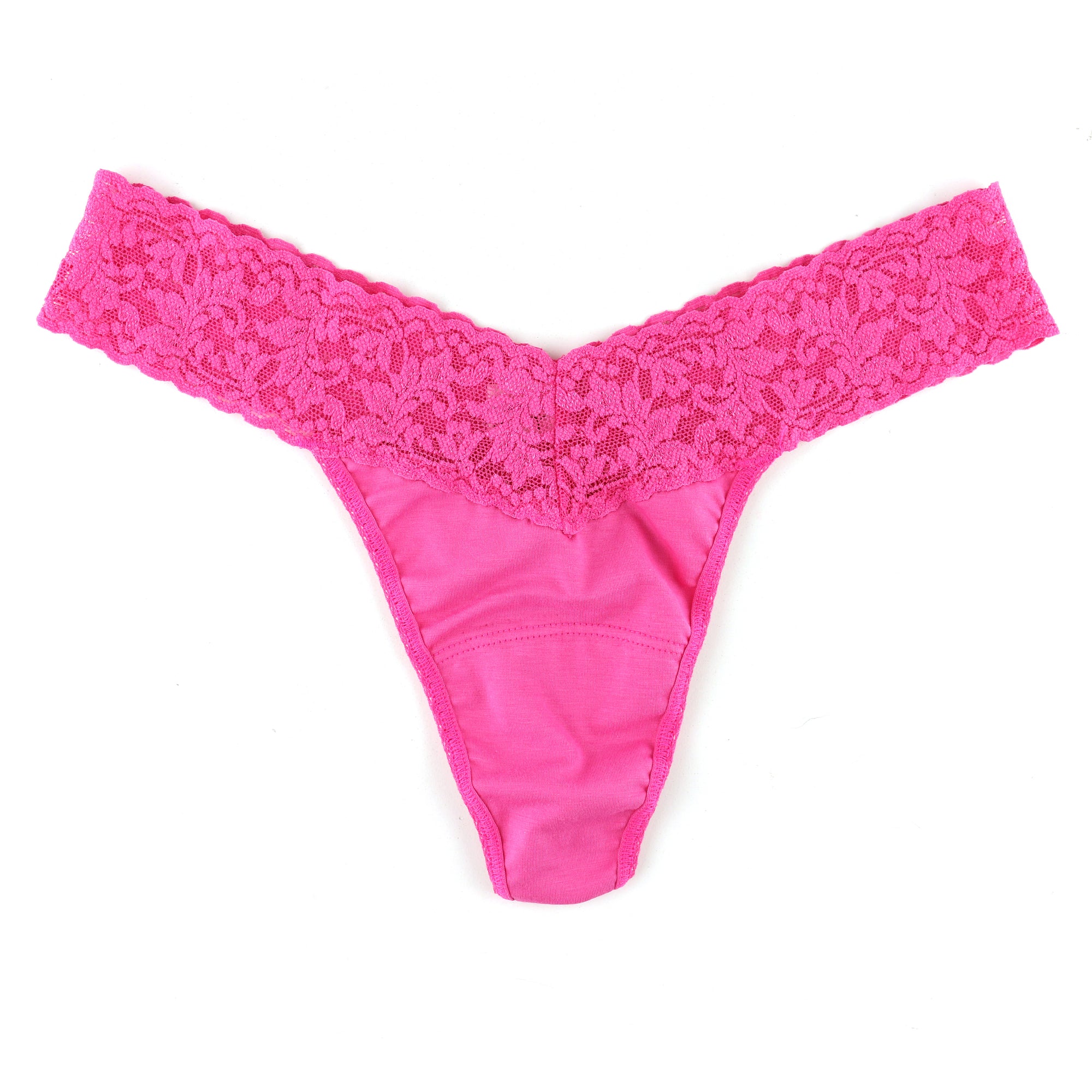 Cotton Low Rise Thong | Wild Pink