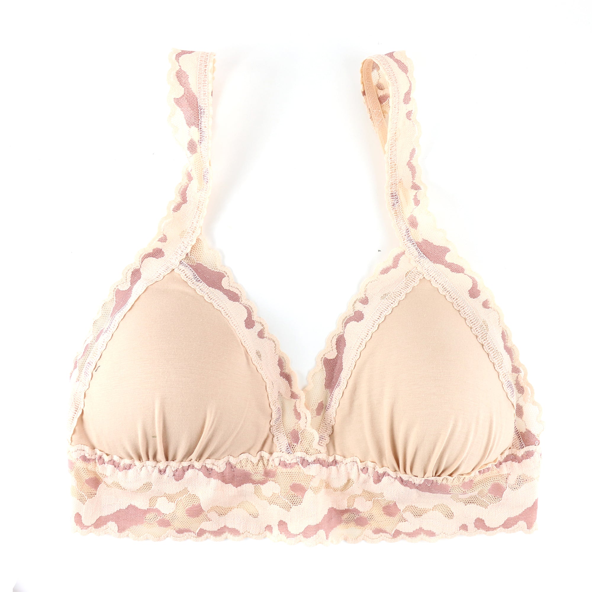 Cotton Padded Bralette | Vanilla/Desert Rose/Chai