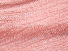 V-neck Jacquard Knit Cardigan | Pink