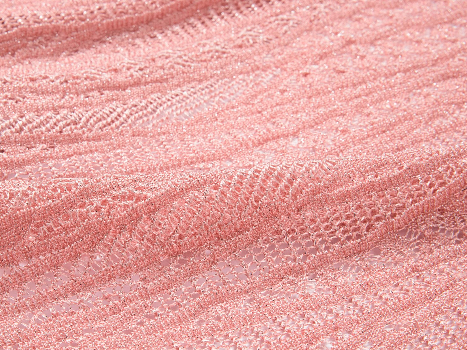 V-neck Jacquard Knit Cardigan | Pink