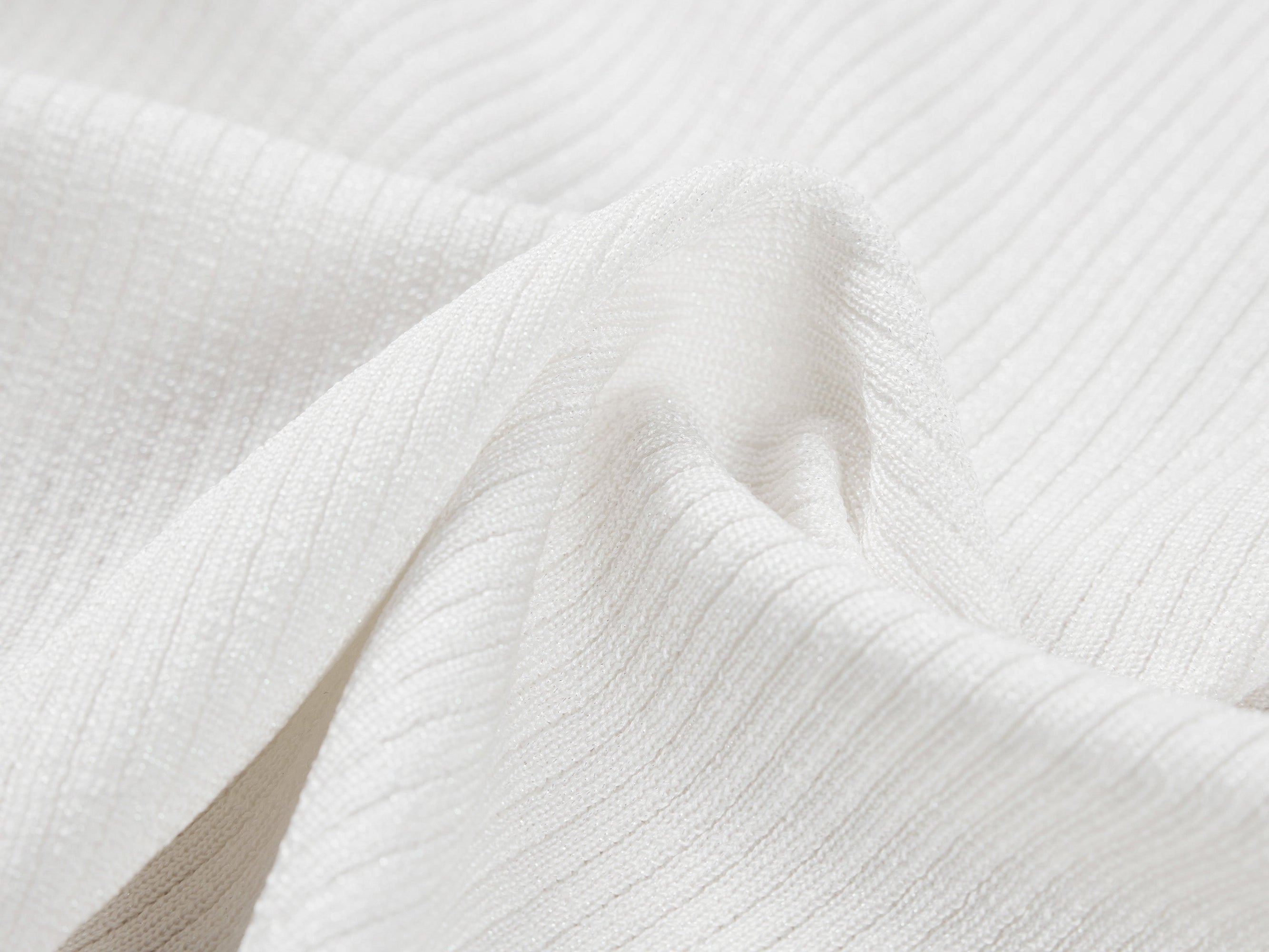 Short Sleeve Knit Top | White