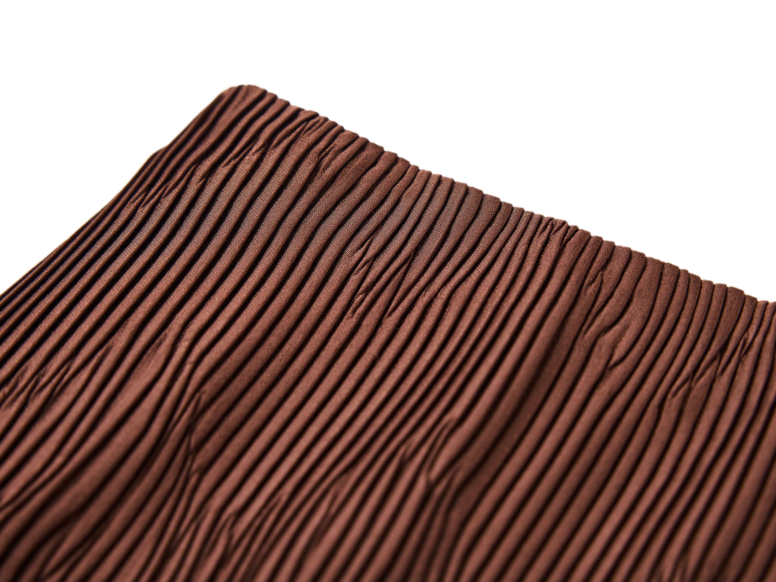Pleated Midi Skirt | Brown