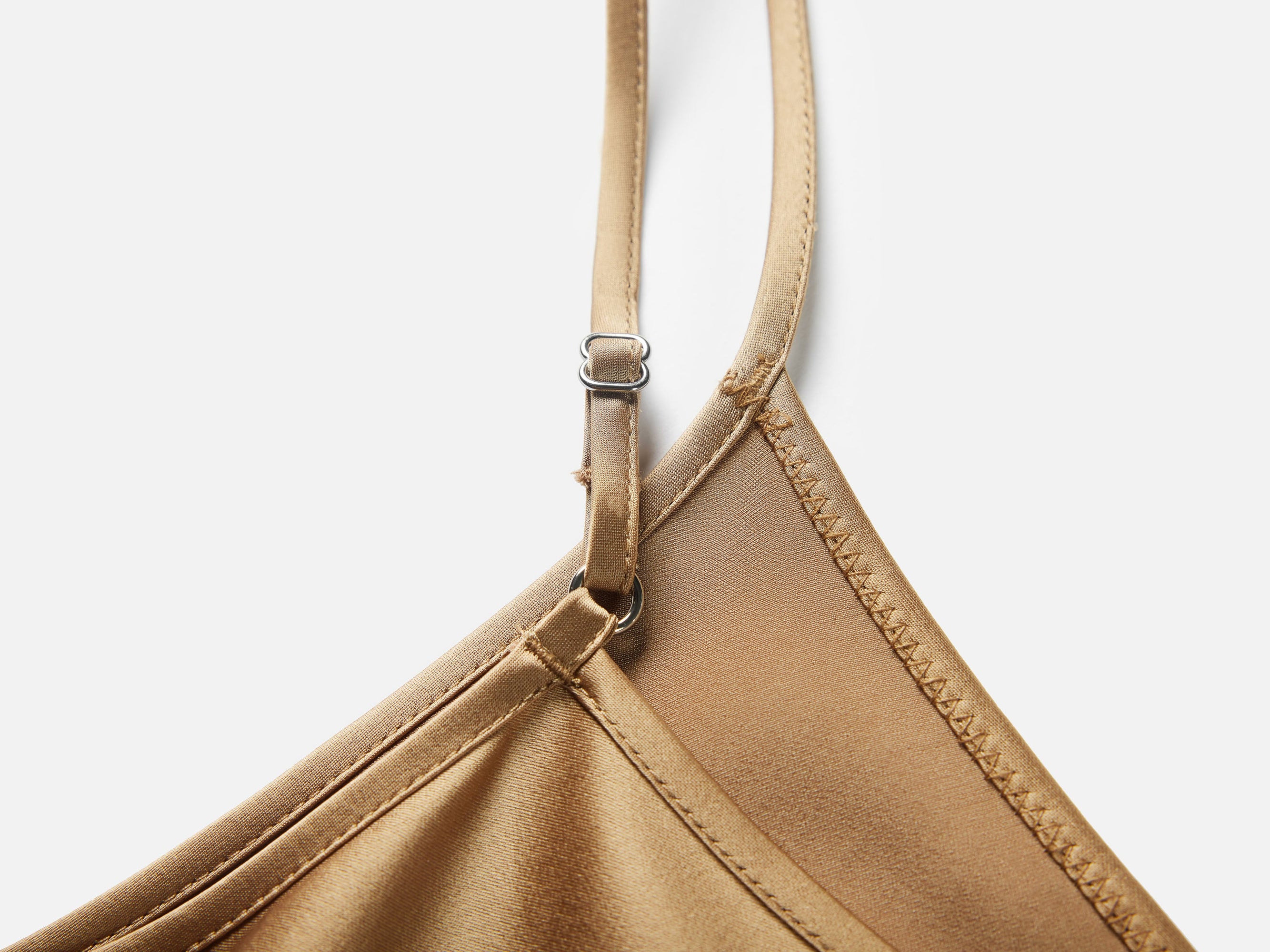 SLIP DRESS | Camel