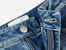 Wide-Leg Denim Trousers | Blue