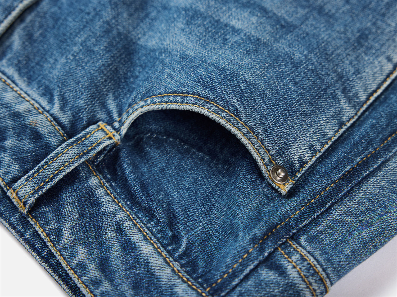 Wide-Leg Denim Trousers | Blue