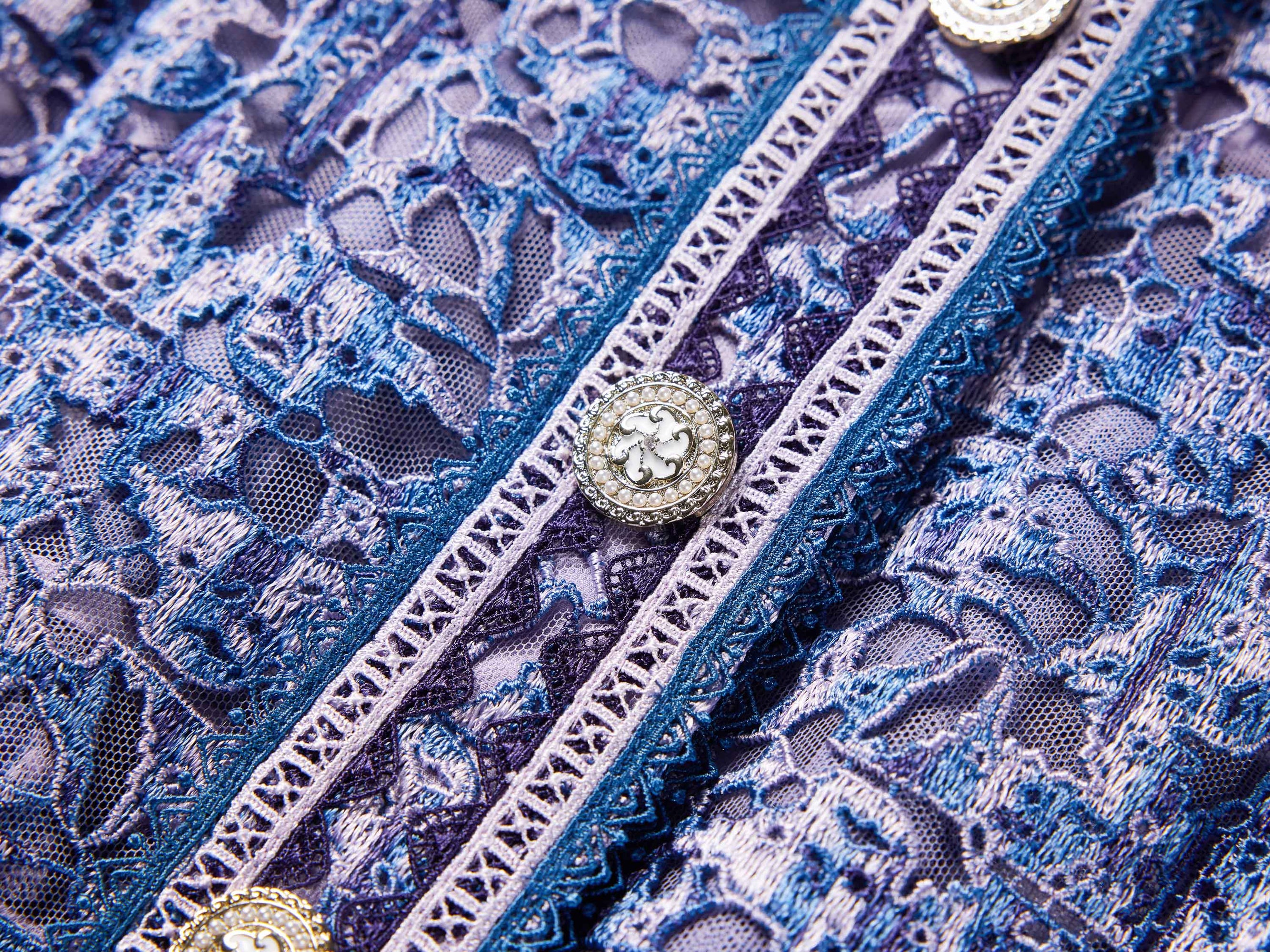Tweed-Style Jacket | Blue
