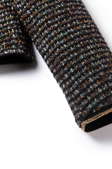 Cropped Tweed Jacket | Black
