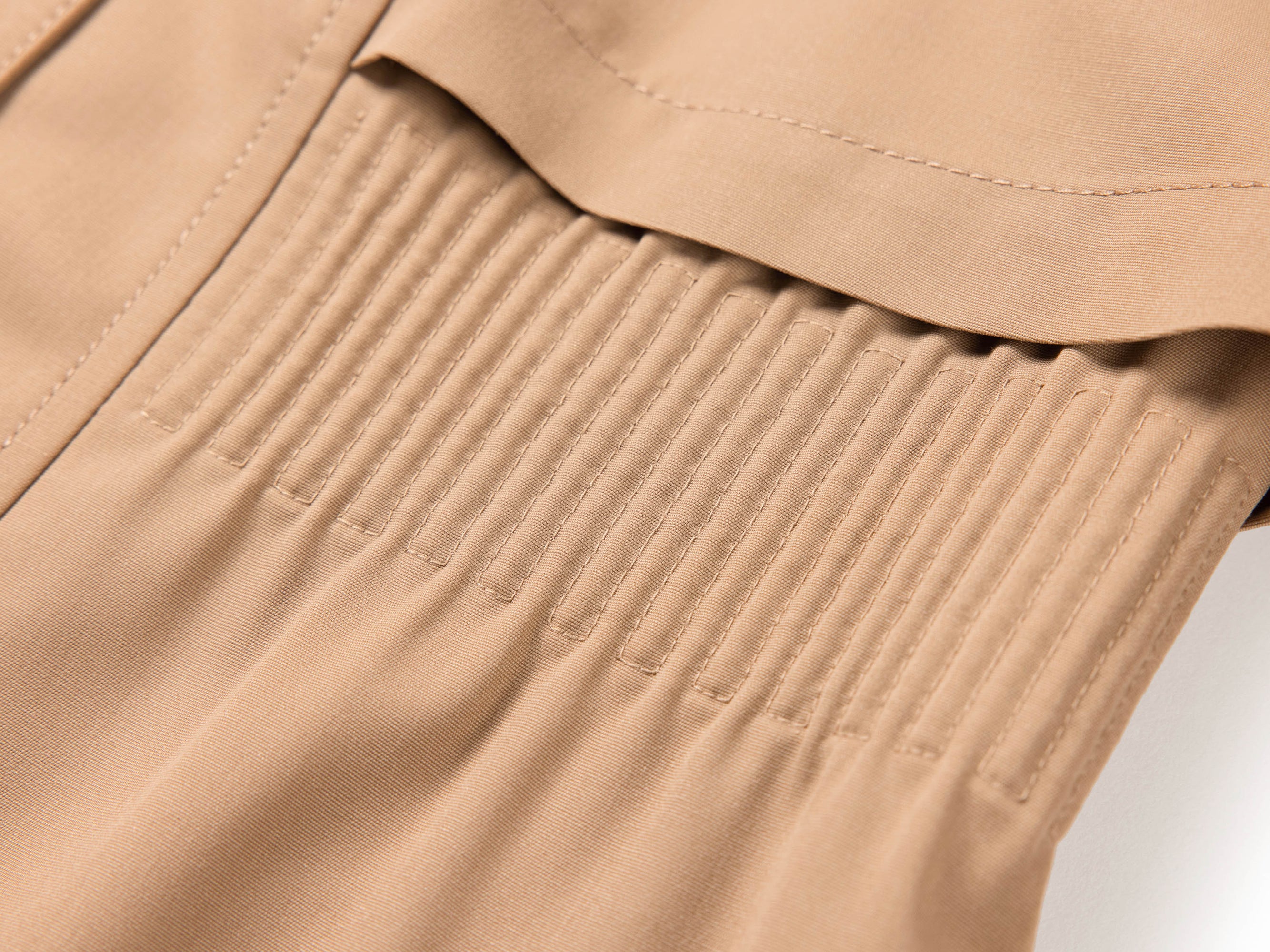 hooded trench coat | Beige