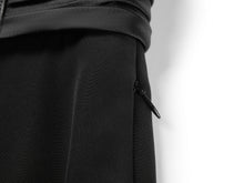 Straight Leg High-Waisted Flared Trouser | Black