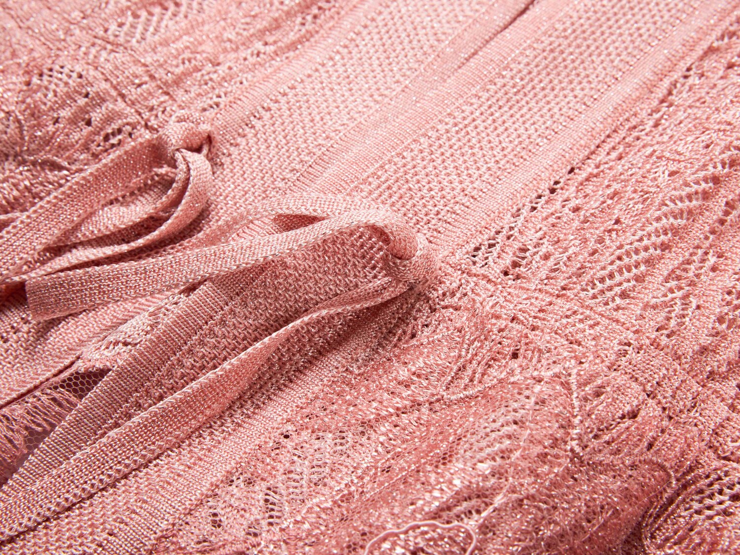 V-neck Jacquard Knit Cardigan | Pink
