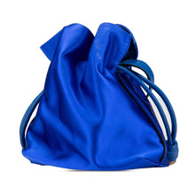 Loewe | Pre-Owned Small Satin Flamenco Knot | Blue