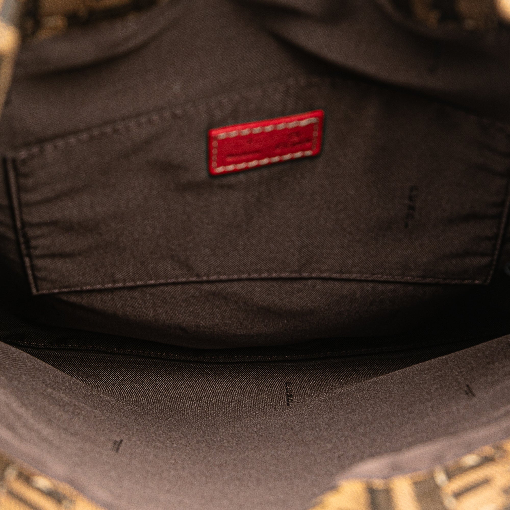 Fendi | Pre-Owned Zucca Canvas Sequins Tote | Brown