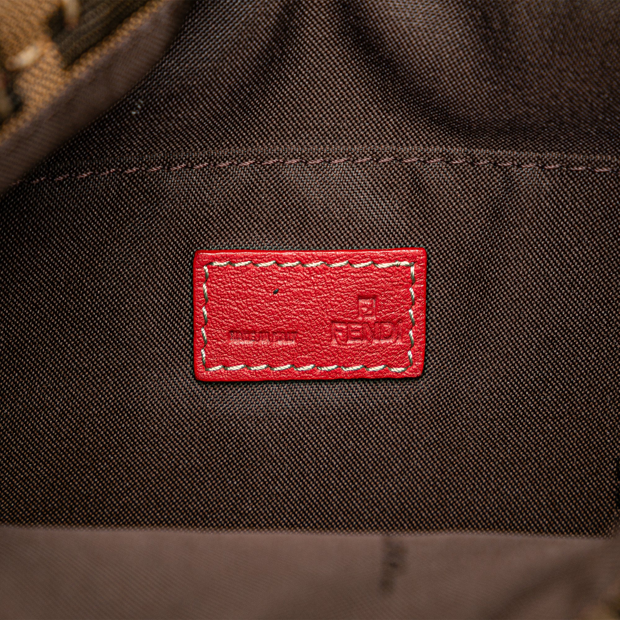 Fendi | Pre-Owned Zucca Canvas Sequins Tote | Brown