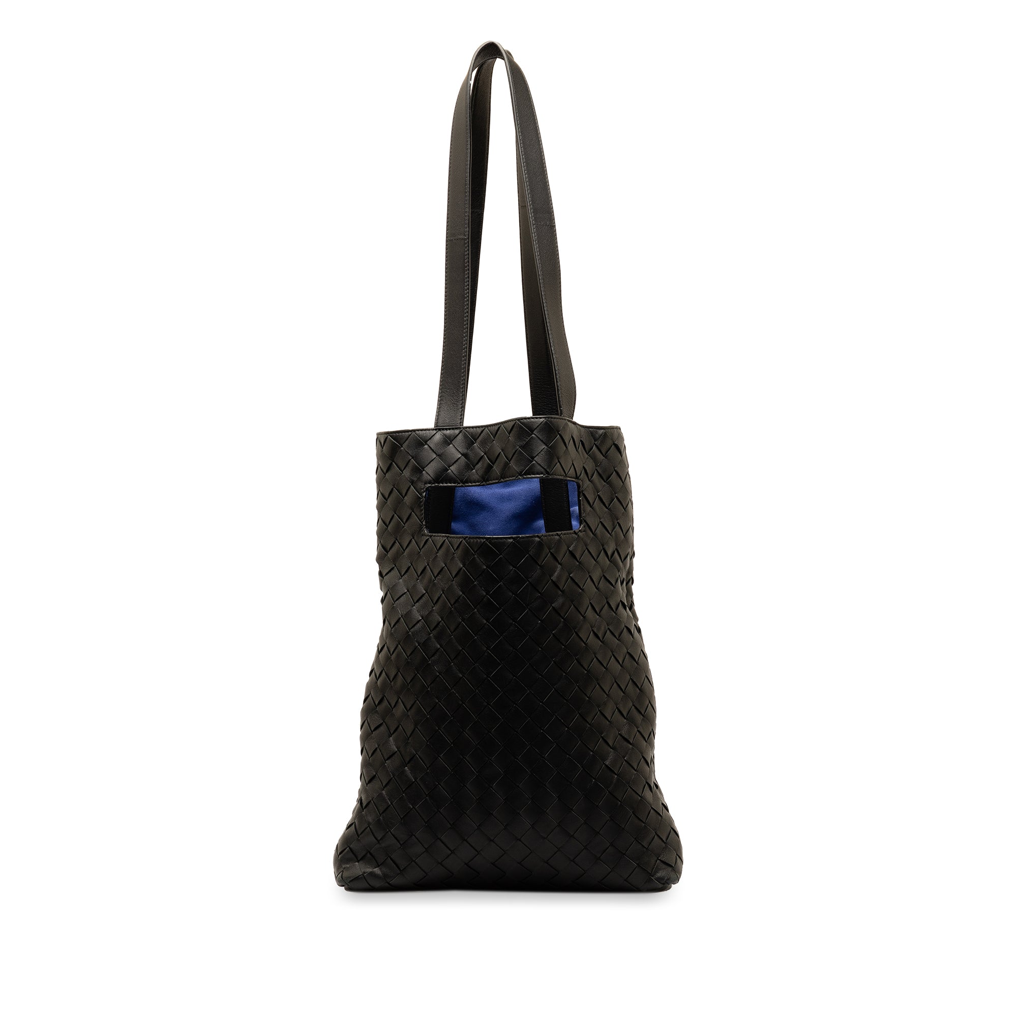 Bottega Veneta | Pre-Owned Intrecciato Nappa Slot North South Tote | Black