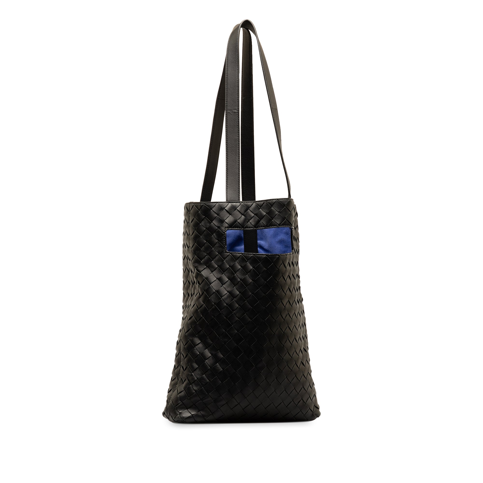 Bottega Veneta | Pre-Owned Intrecciato Nappa Slot North South Tote | Black