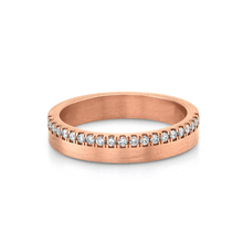 Women | Mindy Half Diamond Band | 14k Rose Gold