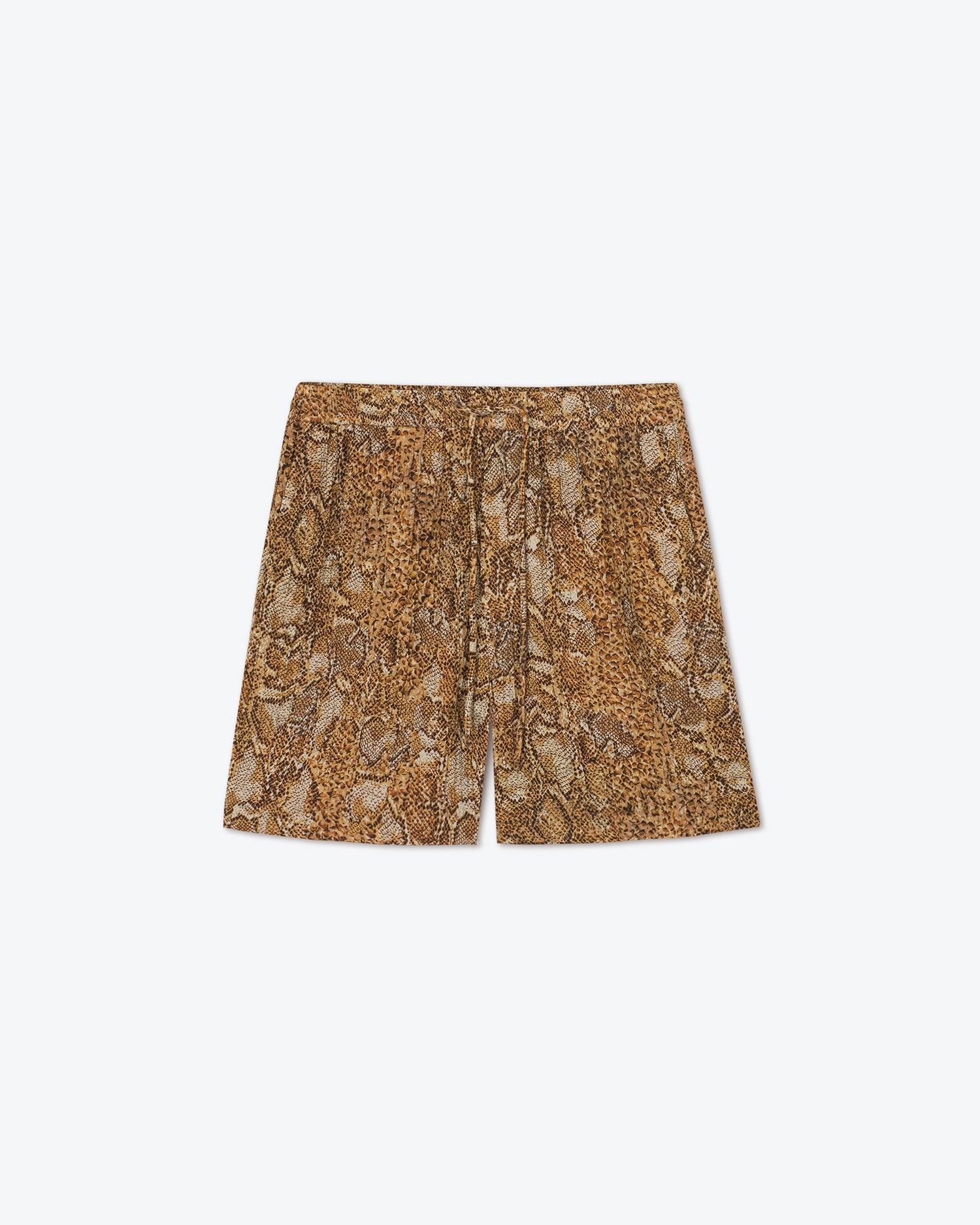 Doxxi Printed Pleat Shorts | Snake Print