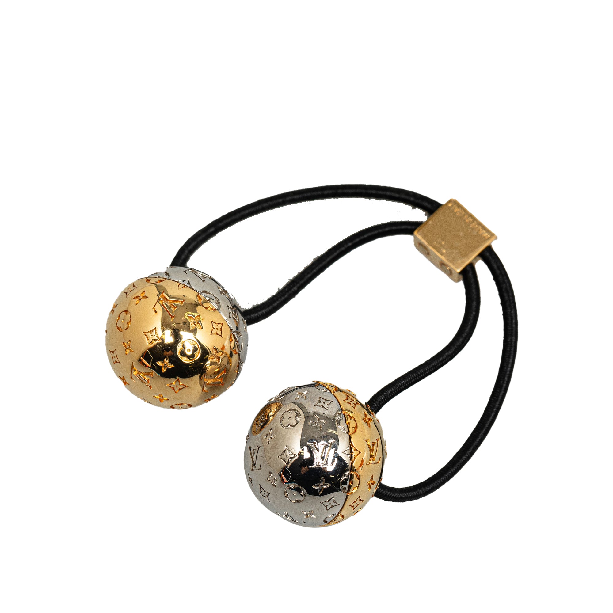 Louis Vuitton | Pre-Owned Planete Nanogram Chouchou Hair Tie | Gold