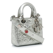 Dior | Pre-Owned Small Metallic Grained Calfskin Cannage My ABCLady - I | Silver